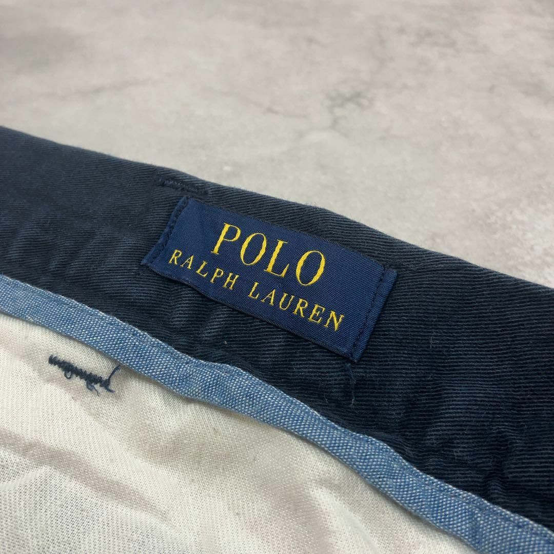 Ralph Lauren(ラルフローレン)の【美品】POLO Ralph Lauren ハーフパンツ W38 ネイビー チノ メンズのパンツ(ショートパンツ)の商品写真