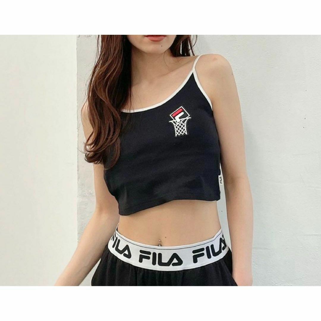 FILA(フィラ)の新品　GYDA FILA BASKETBALL バイカラー　ビスチェ　ブラック レディースのトップス(キャミソール)の商品写真