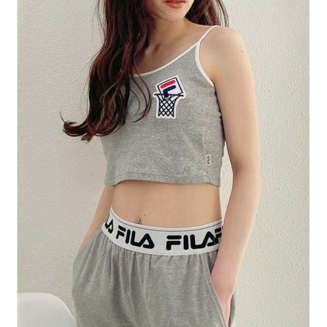 FILA(フィラ)の新品　GYDA FILA BASKETBALL バイカラー　ビスチェ　グレー レディースのトップス(キャミソール)の商品写真