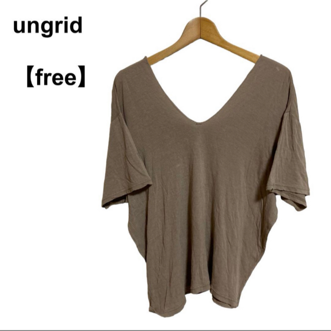 Ungrid(アングリッド)の【古着】レディース アングリッド 半袖Tシャツ カットソー レディースのトップス(カットソー(半袖/袖なし))の商品写真