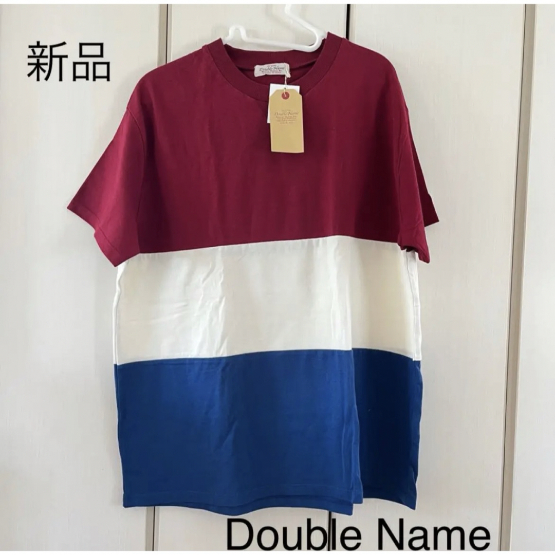 DOUBLE NAME(ダブルネーム)の新品☆ダブルネーム　トリコロール　ビッグT レディースのトップス(Tシャツ(半袖/袖なし))の商品写真