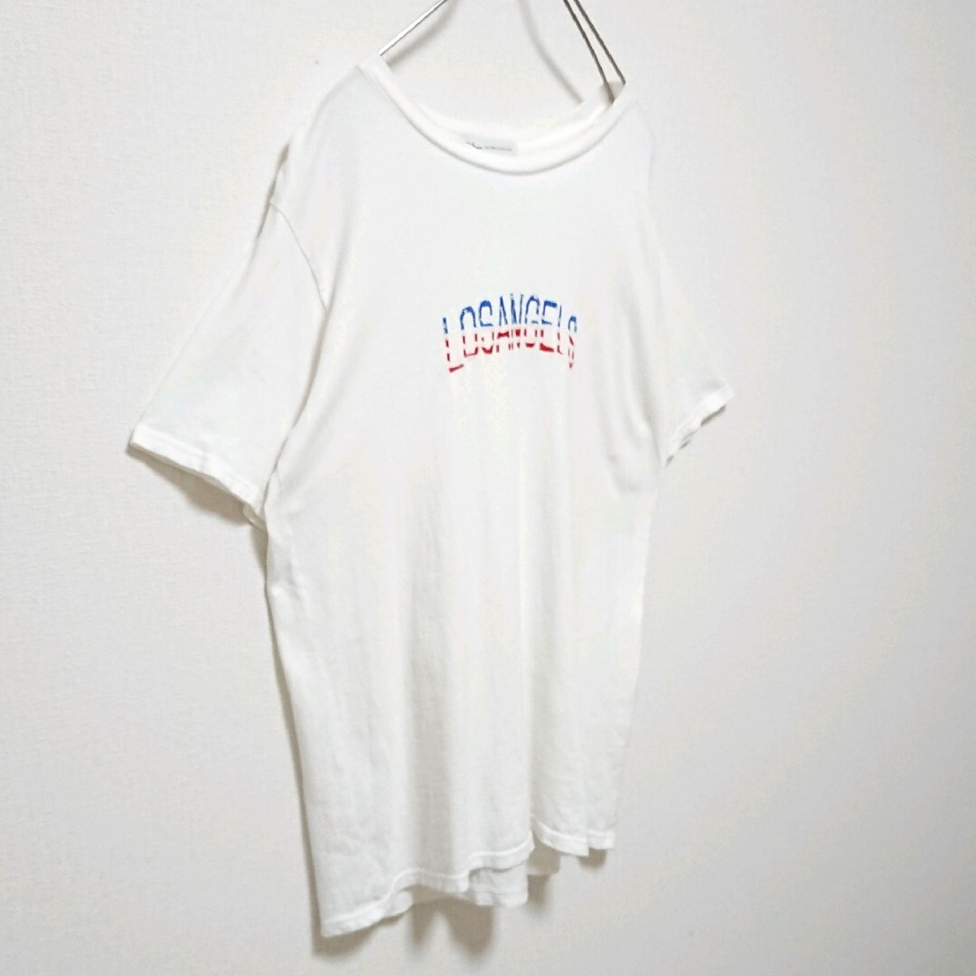 Ron Herman(ロンハーマン)のロンハーマン センター 刺繍 ロゴ ホワイト 半袖 Tシャツ メンズのトップス(Tシャツ/カットソー(半袖/袖なし))の商品写真