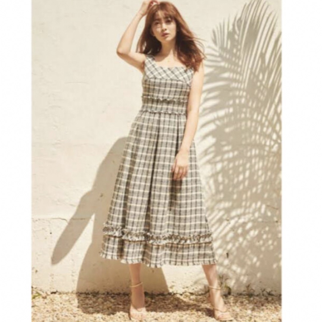 Her lip to(ハーリップトゥ)のSummer Tweed Midi Dress レディースのワンピース(ロングワンピース/マキシワンピース)の商品写真