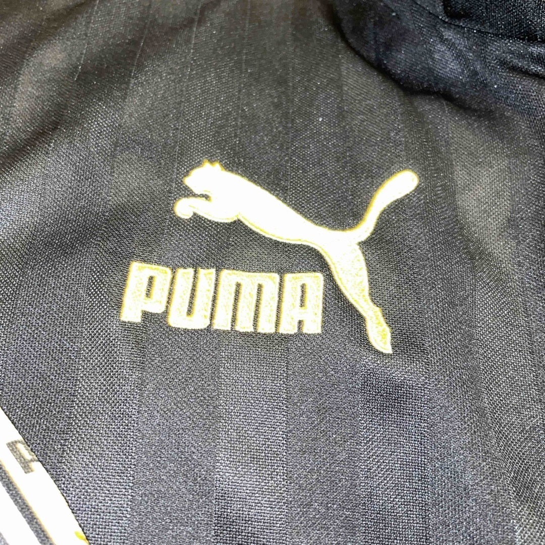 PUMA - PUMA プーマ ビックロゴ ジャージ ブラック ゴールド PUMA - PUMA プーマ ビックロゴ ジャージ ブラック ゴールド