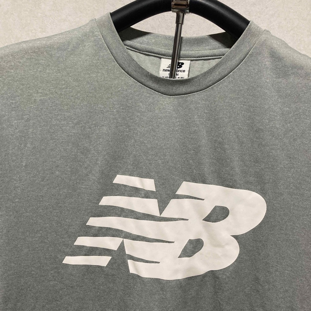 New Balance(ニューバランス)のニューバランス　ロゴ入り半袖Tシャツ　Ｌサイズ　グレー メンズのトップス(Tシャツ/カットソー(半袖/袖なし))の商品写真