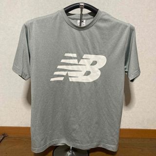 ニューバランス(New Balance)のニューバランス　ロゴ入り半袖Tシャツ　Ｌサイズ　グレー(Tシャツ/カットソー(半袖/袖なし))