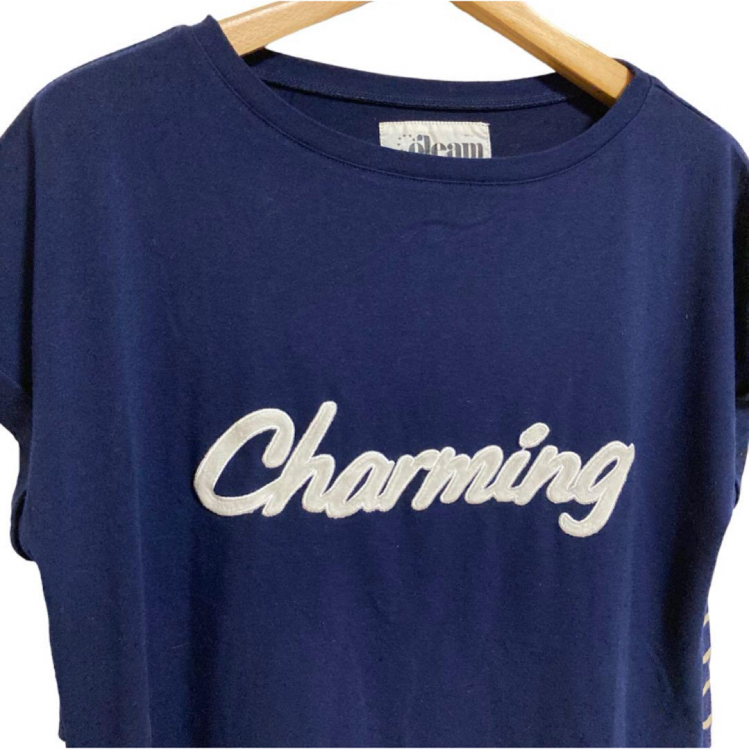 gleam(グリーム)の【古着】レディース gleam 半袖Tシャツ カットソー ボーダー メンズのトップス(Tシャツ/カットソー(半袖/袖なし))の商品写真