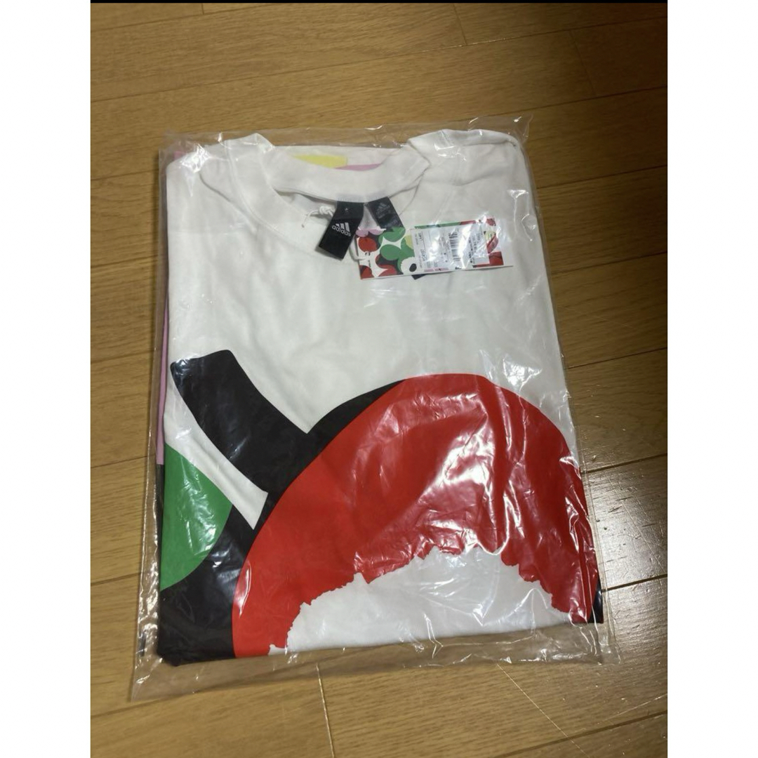 adidas(アディダス)の新品　アディダス　マリメッコ Lサイズ　半袖Tシャツ　トップス　レディース メンズのトップス(Tシャツ/カットソー(半袖/袖なし))の商品写真