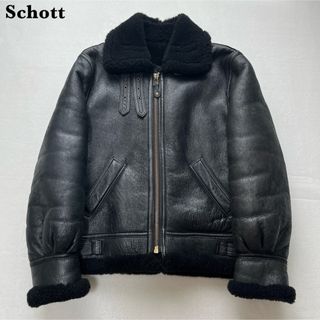 【極美品】Schott ショット B-3 フライトジャケット ブラック