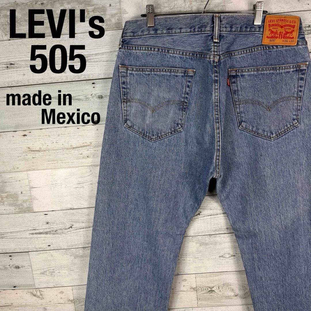 Levi's(リーバイス)のリーバイス 505 古着 メキシコ製 W36 デニムパンツ ジーンズ ジーパン メンズのパンツ(デニム/ジーンズ)の商品写真