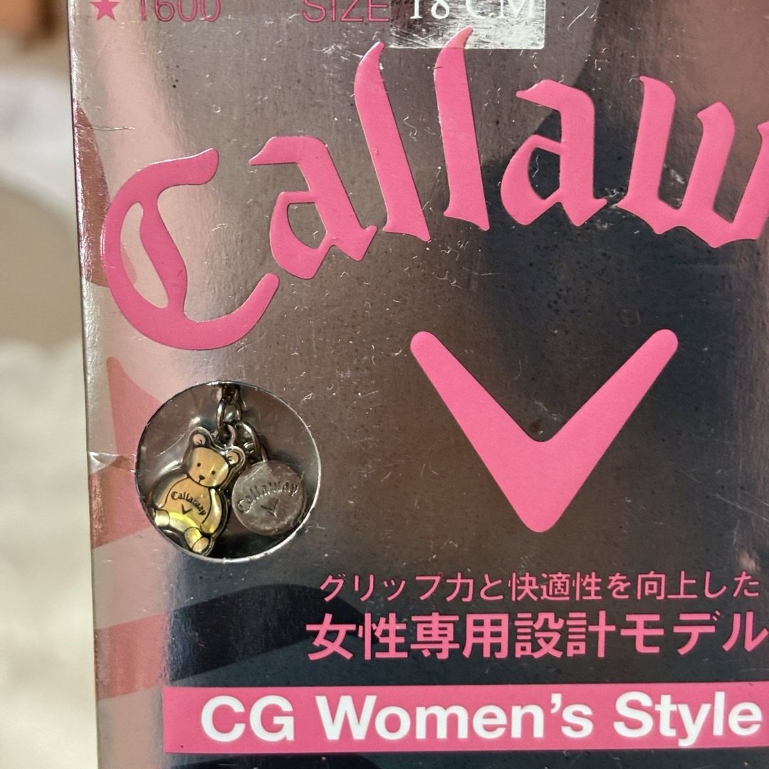 Callaway(キャロウェイ)のレディース チャーム着せ替え可能 片手グローブ 左手用 レディースのファッション小物(手袋)の商品写真