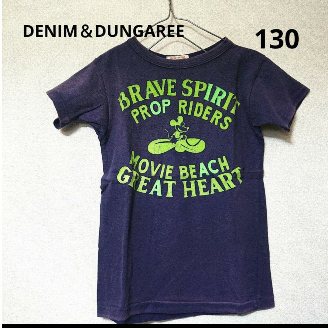 DENIM DUNGAREE(デニムダンガリー)の《DENIM & DUNGAREE》ミッキーマウスフロッキー 半袖 Tシャツ キッズ/ベビー/マタニティのキッズ服男の子用(90cm~)(Tシャツ/カットソー)の商品写真