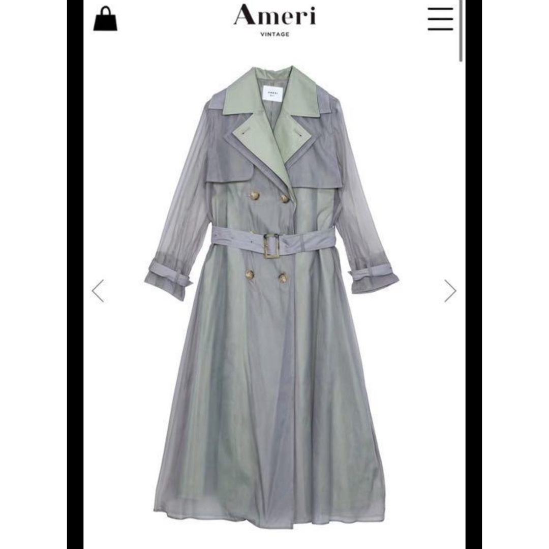 Ameri VINTAGE(アメリヴィンテージ)の4WAY SHEER DOCKING TRENCH レディースのジャケット/アウター(トレンチコート)の商品写真