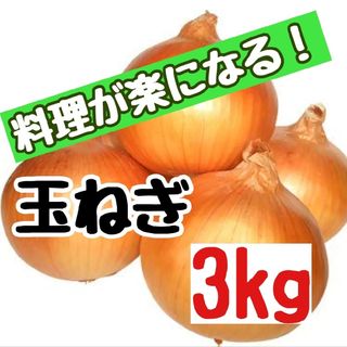 産地直送　北海道産玉ねぎ3kg(Ｌ大)(野菜)