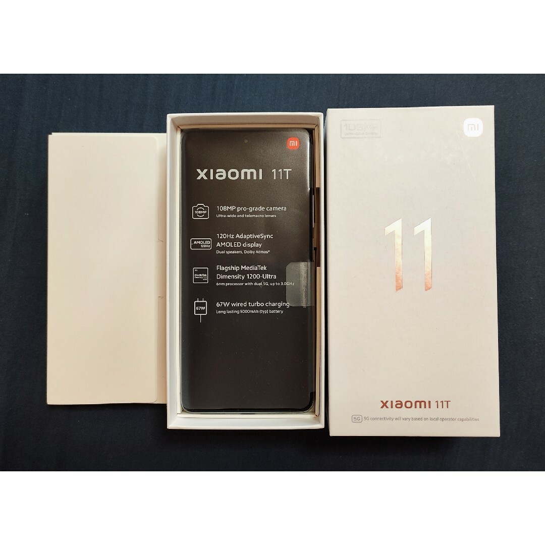 Xiaomi 11 T  （ムーンライトホワイト） スマホ/家電/カメラのスマートフォン/携帯電話(スマートフォン本体)の商品写真