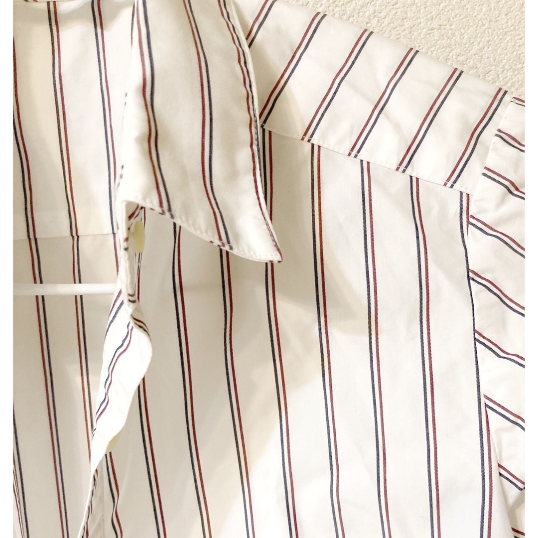 UNIQLO(ユニクロ)のボルニー　ストライプシャツ　ワイシャツ レディースのトップス(シャツ/ブラウス(長袖/七分))の商品写真