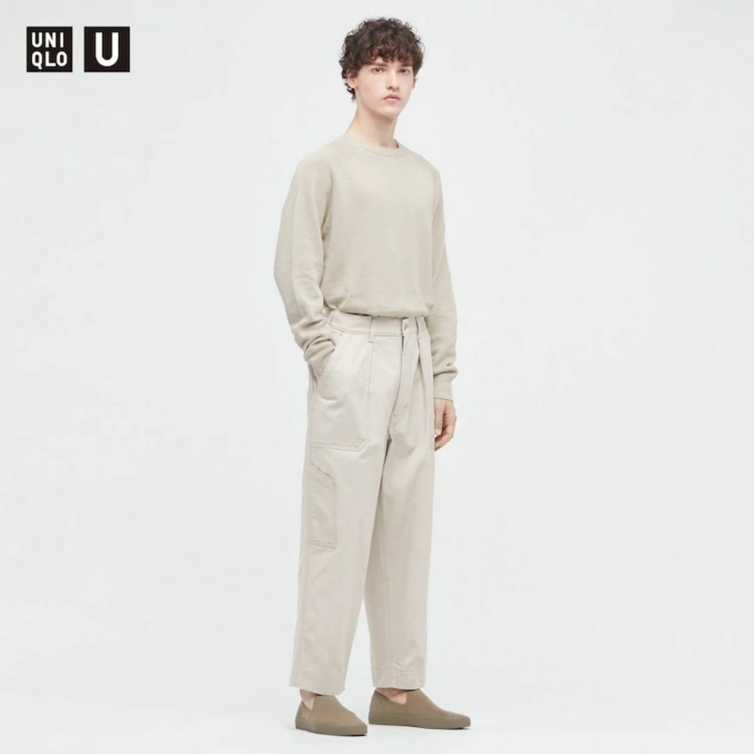 UNIQLO(ユニクロ)のuniqlo u ワイドフィットベイカーパンツ 79 メンズのパンツ(ワークパンツ/カーゴパンツ)の商品写真