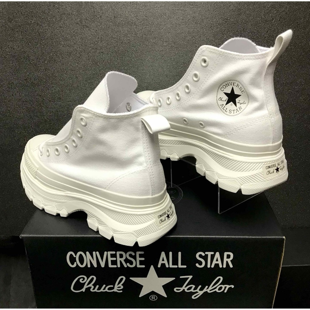 ALL STAR（CONVERSE）(オールスター)の✨新品✨コンバース オールスター トレックウェーブ MN ハイ ホワイト 厚底 メンズの靴/シューズ(スニーカー)の商品写真