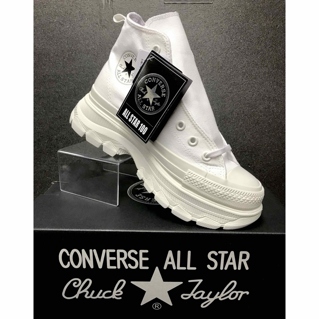 ALL STAR（CONVERSE）(オールスター)の✨新品✨コンバース オールスター トレックウェーブ MN ハイ ホワイト 厚底 メンズの靴/シューズ(スニーカー)の商品写真