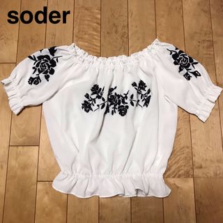 レディス soder セデール 刺繍トップス(カットソー(半袖/袖なし))