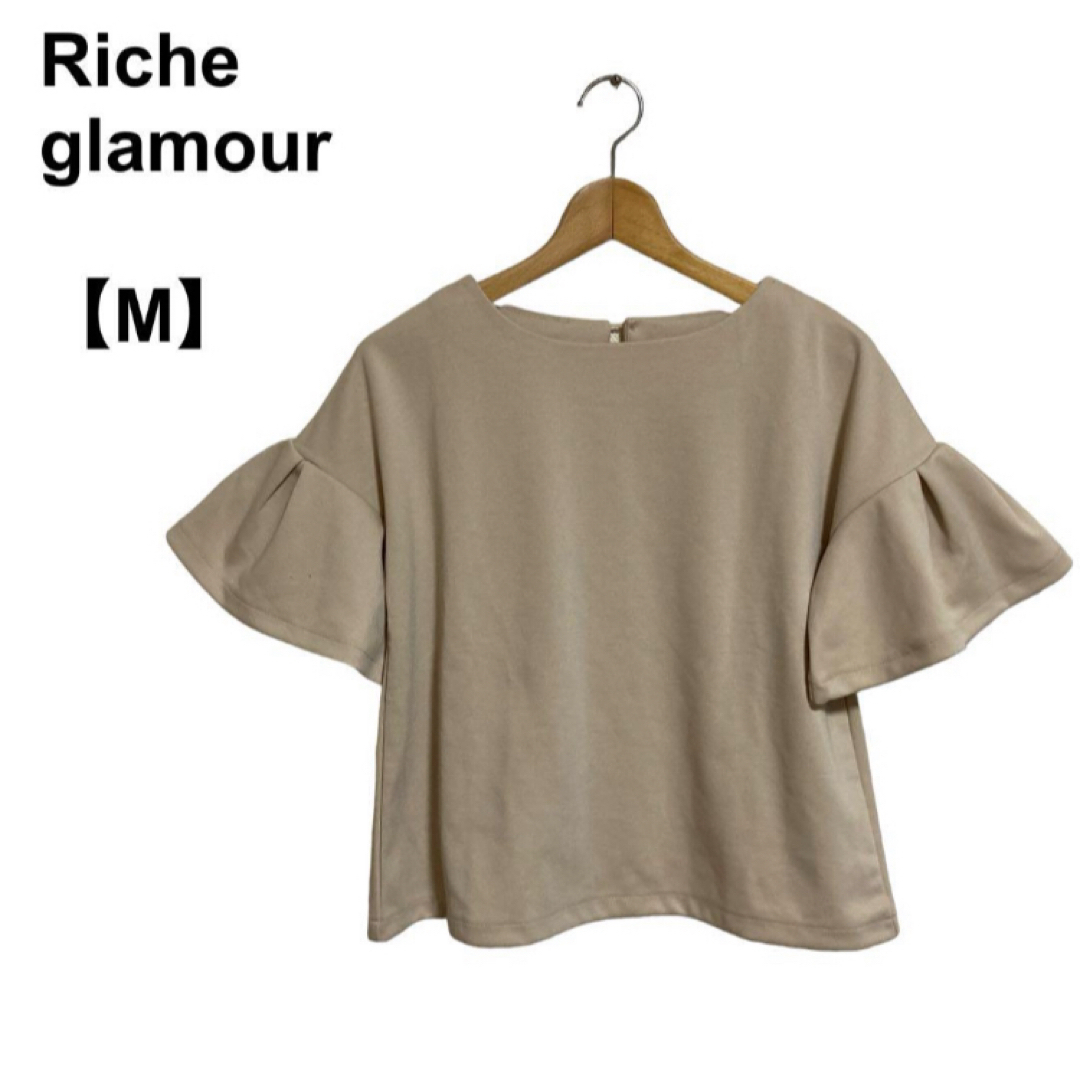 Riche glamour(リシェグラマー)の【古着】レディース Richeglamour 半袖カットソー 半袖Tシャツ レディースのトップス(カットソー(半袖/袖なし))の商品写真