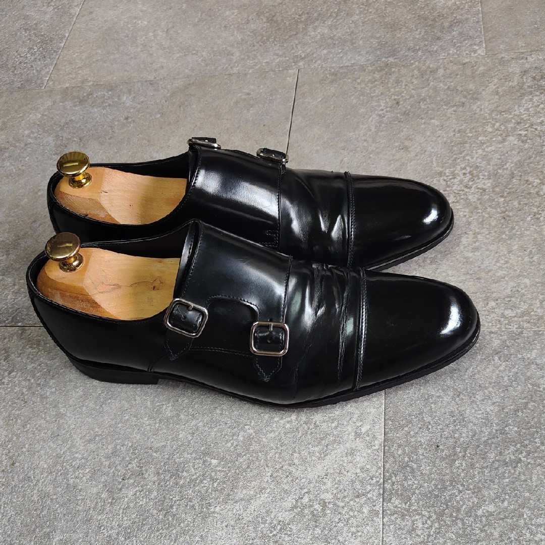 REGAL(リーガル)の【REGAL】リーガル ダブルモンクストラップ レザーシューズ ブラック メンズの靴/シューズ(ドレス/ビジネス)の商品写真