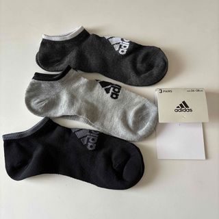 アディダス(adidas)のアディダス　靴下　ソックス　ショート靴下　スニーカーソックス　3足セット(ソックス)