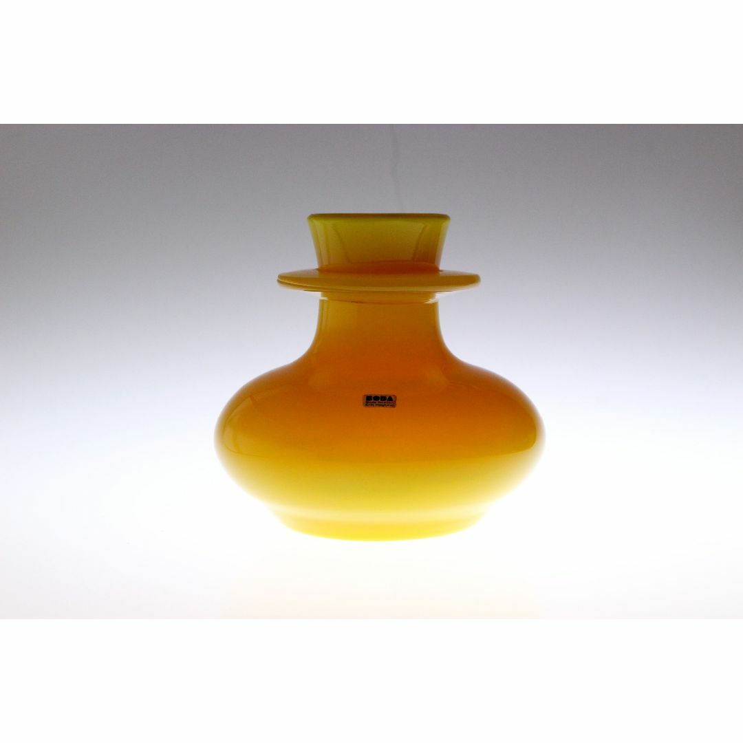 ARABIA(アラビア)のErik Hoglund エリックホグラン 花瓶 キャンドルスタンド 75009 エンタメ/ホビーの美術品/アンティーク(ガラス)の商品写真