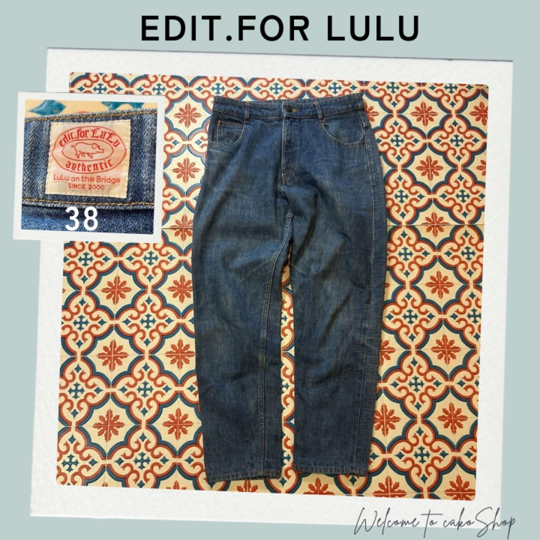 EDIT.FOR LULU(エディットフォールル)のエデットフォールル　EDIT.FOR LULU　ブルー　セルビッチデニム38 レディースのパンツ(デニム/ジーンズ)の商品写真