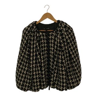 エンポリオアルマーニ(Emporio Armani)のEMPORIO ARMANI エンポリオアルマーニ タグ付き 20AW KNIT OUTER ニットアウター 大柄千鳥 アルパカ混  ポンチョ アウター(ポンチョ)