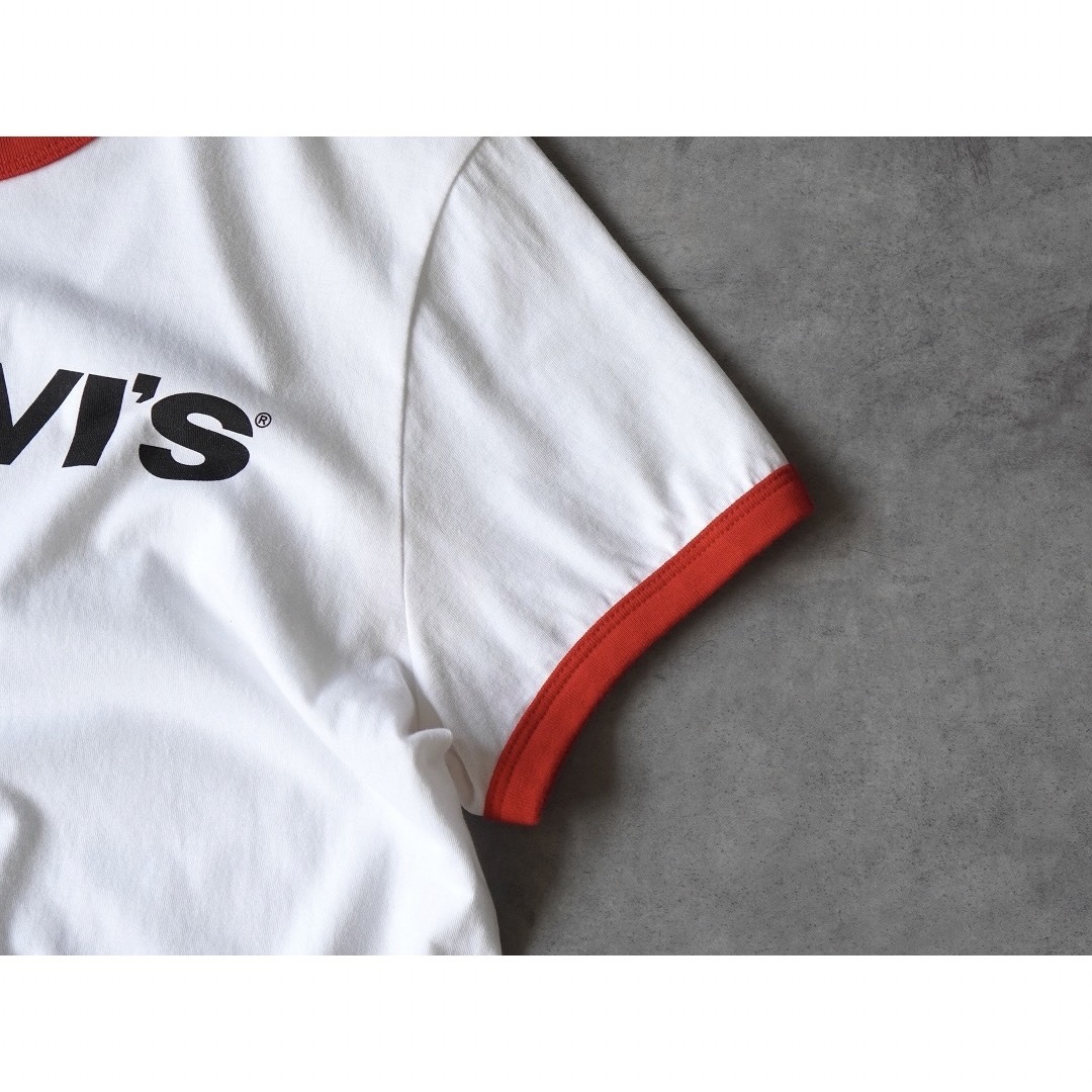 Levi's(リーバイス)の10s Levi's ロゴプリント リンガーTシャツ メンズのトップス(Tシャツ/カットソー(半袖/袖なし))の商品写真