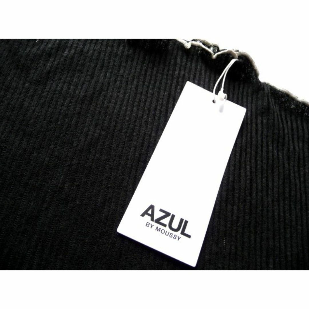 AZUL by moussy(アズールバイマウジー)の新品 定価2990円 AZUL by moussy シアー ハーフスリーブ  レディースのトップス(カットソー(半袖/袖なし))の商品写真