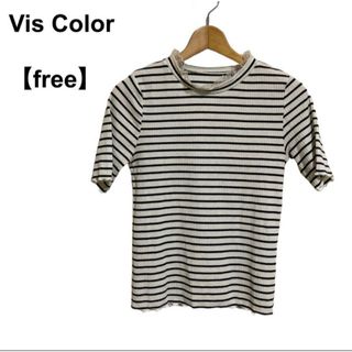 【古着】レディース Vis 半袖Tシャツ カットソー レース