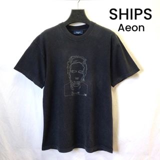 SHIPS Aeon London Tシャツ シップス イングランド ブラック(Tシャツ/カットソー(半袖/袖なし))