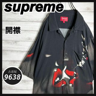 シュプリーム(Supreme)の【入手困難!!】シュプリーム ✈︎開襟シャツ プリント 半袖シャツ ゆるだぼ(Tシャツ/カットソー(半袖/袖なし))