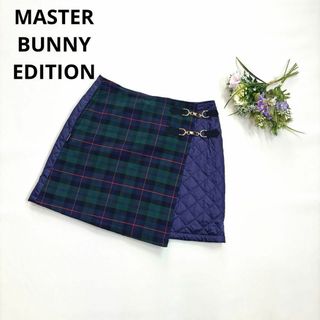 マスターバニーエディション(MASTER BUNNY EDITION)のマスターバニー　2/L ラップスカート　キルティング　チェック　金金具(ウエア)