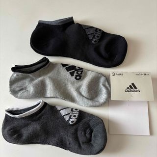 アディダス(adidas)のアディダス　靴下　ソックス　ショート靴下　スニーカーソックス　3足セット(ソックス)