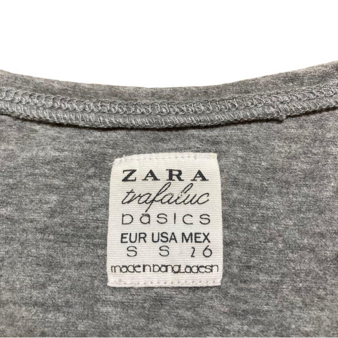 ZARA(ザラ)の【古着】レディース ZARA 半袖Tシャツ カットソー タイト レディースのトップス(Tシャツ(半袖/袖なし))の商品写真