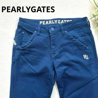 パーリーゲイツ(PEARLY GATES)のパーリーゲイツ　0/S レディース　ゴルフ　ロングパンツ　ブルー　(ウエア)