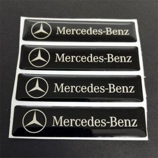 メルセデスベンツ(Mercedes-Benz)のMERCEDES-BENZ　メルセデスベンツ エポキシ３Dステッカー　４個セット(車内アクセサリ)
