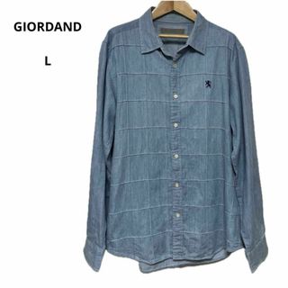 ジョルダーノ(GIORDANO)の訳あり GIORDANO ジョルダーノ シャツ 長袖 L(シャツ)