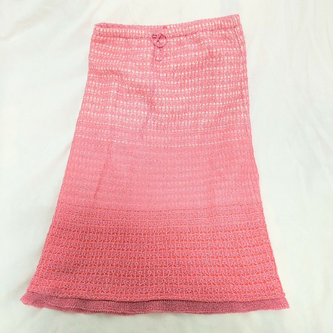 OZOC(オゾック)のOZOC 暁色 ラメスカート レディースのスカート(ひざ丈スカート)の商品写真