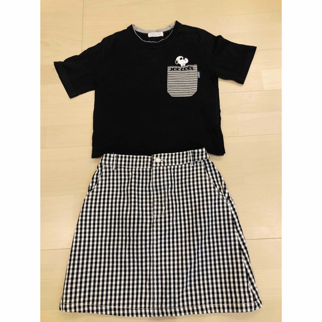 PEANUTS(ピーナッツ)のJOE COOL  PEANUTS  Tシャツ　ハニーズ　チェック　スカート　 レディースのトップス(Tシャツ(半袖/袖なし))の商品写真