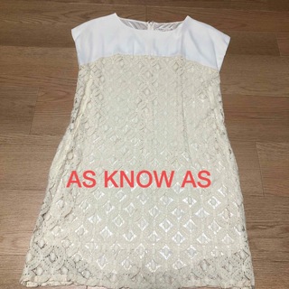 AS KNOW AS - AS KNOW ASチュニック　透けレース