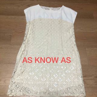 アズノウアズ(AS KNOW AS)のAS KNOW ASチュニック　透けレース(チュニック)