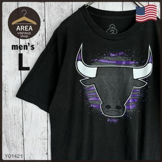 古着 アメリカ USA Tシャツ メンズ 半袖 Lサイズ ブラック 黒 綿(Tシャツ/カットソー(半袖/袖なし))