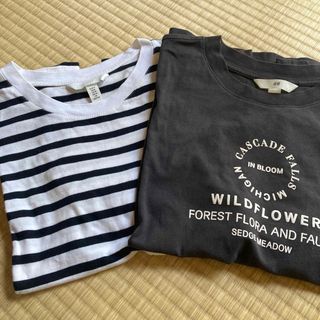 エイチアンドエム(H&M)のH&M Tシャツ　2枚組(Tシャツ/カットソー(半袖/袖なし))