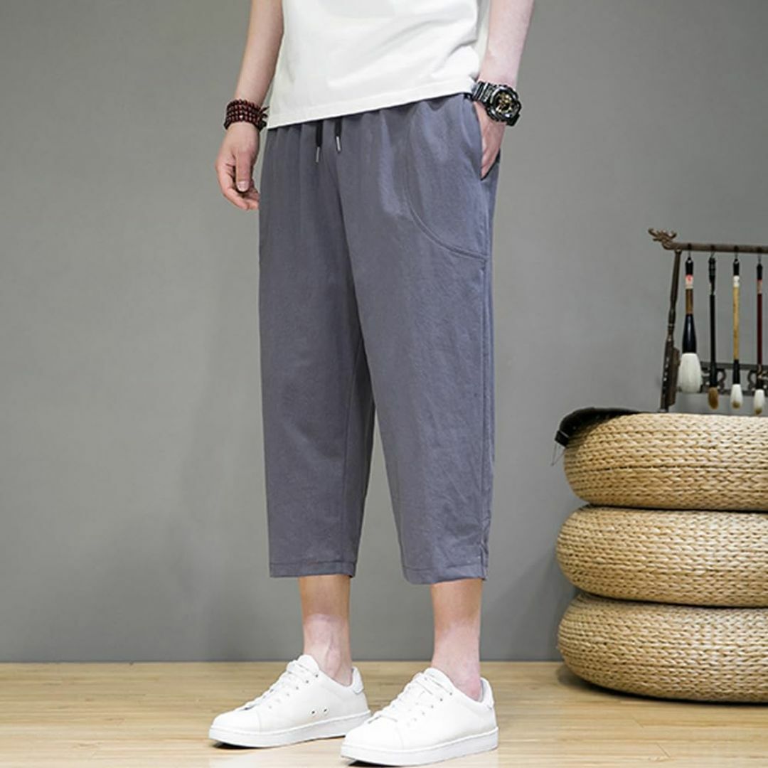 [Platilive] サルエルパンツ ズボン メンズ テーパードパンツ ワイド メンズのファッション小物(その他)の商品写真