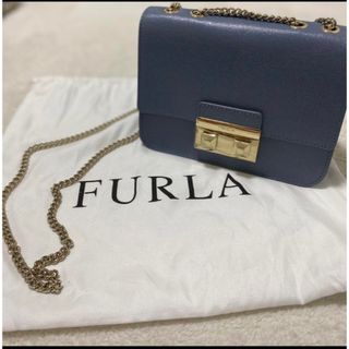 フルラ(Furla)の新品同様　フルラ　メトロポリス　チェーンバッグ　ミニバッグ　ショルダーバッグ　革(ショルダーバッグ)