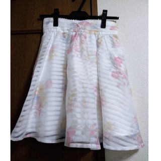 リズリサ(LIZ LISA)の新品未使用 リズリサ 花柄 オーガンジー スカート(ひざ丈スカート)